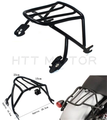 Black Luggage Rack Solo Seat for Harley Davidson Sportster XL883 1200 2004-2018 - Изображение 1 из 4