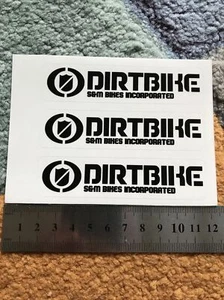 S & M Racing "Dirtbike" Aufkleber x 3 - Mittelschule BMX - Bild 1 von 4