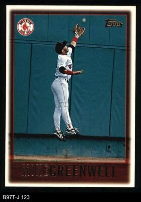 1997 Topps #123 Mike Greenwell Red Sox 8 - NM/MT - Image 1 of 2