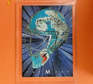 EVGENI NABOKOV  2001-02  BETWEEN THE PIPES MASK BLUE  #20  San Jose Sharks