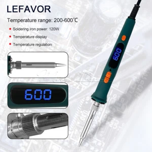 120W 220V Electric Soldering Iron Tool Adjustable Temperature Welding Irons Pen - Picture 1 of 15