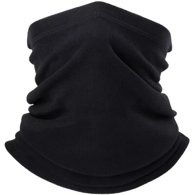 Polar Fleece Neck Warm Windproof Winter Neck Gaiter Half Face Mask for Men Women - Image 1 of 4