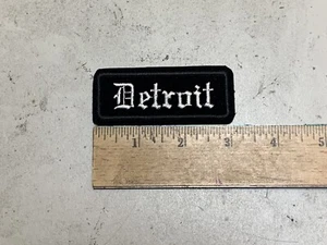 MASSANFERTIGUNG bestickt Detroit Bügelbild und/oder Aufnäher Patch - Bild 1 von 1