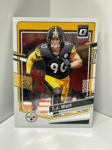 2023 Panini Donruss Optic #166 T.J. Watt  - Picture 1 of 2