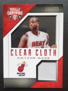 2014-15 Totally Certified Dwyane Wade Clear Cloth Relic 144/199 #62 Miami Heat - Picture 1 of 3