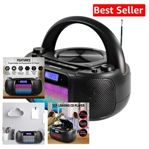 Multi-Functional Boombox: Bluetooth, CD Player & AM/FM Radio with LED Display - Picture 1 of 10