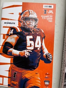 2024 OFFICIAL ILLINOIS VS MINNESOTA FOOTBALL GAMEDAY NCAA PROGRAM 36 PAGES - Picture 1 of 1