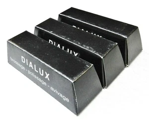 Black Dialux Polishing Compound for Silver Jewelry Polish Dialux Noir 3 Bars - Picture 1 of 7