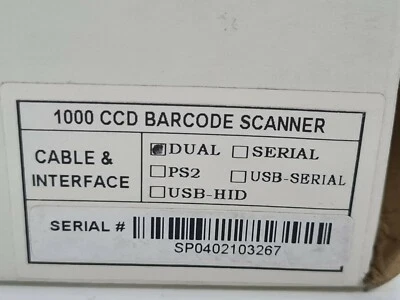 Cipherlab a 1000 CCD Barcode Scanner Cable & İnterface - Image 1 of 4