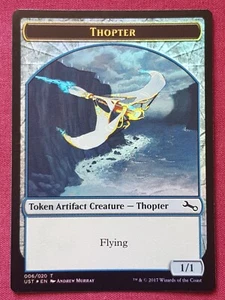 Magic The Gathering UNSTABLE FOIL THOPTER token card MTG - Picture 1 of 2