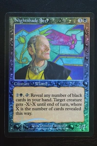 Magic The Gathering MTG NIGHTSHADE SEER FOIL Urza's Destiny LP Lightly Played - Picture 1 of 2