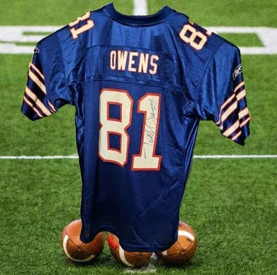 Camiseta Terrell Owens Autografiada Firmada Buffalo Bills Temporada 50 Aniversario Foto 1 de 4