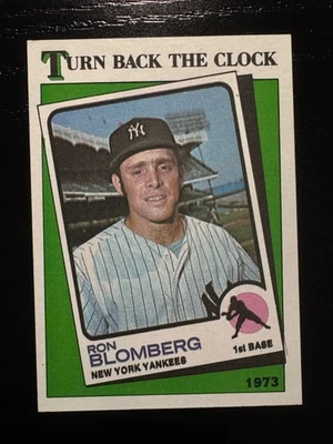 1988 Topps - Turn Back The Clock #663 - Ron Blomberg - New York Yankees - Image 1 of 2