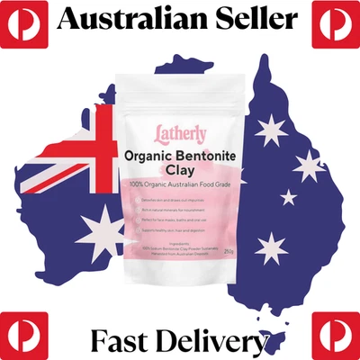 Organic Bentonite Clay Powder | Australian Food Grade Detox Mask & Cleanser - Image 1 of 3