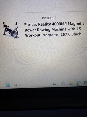 Máquina de remo magnética FITNESS REALITY 4000MR con 15 programas de entrenamiento Foto 1 de 4