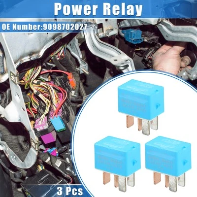 3pcs 12V 4 Pins Car Relay No.9098702027 for Toyota 4Runner 06-22 for Scion TC — 第 1/4 张图片
