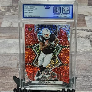 2022 Panini Mosaic Darren Waller Red Sparkle #117 CGA 9.5 Graded Card - Rare - Picture 1 of 6