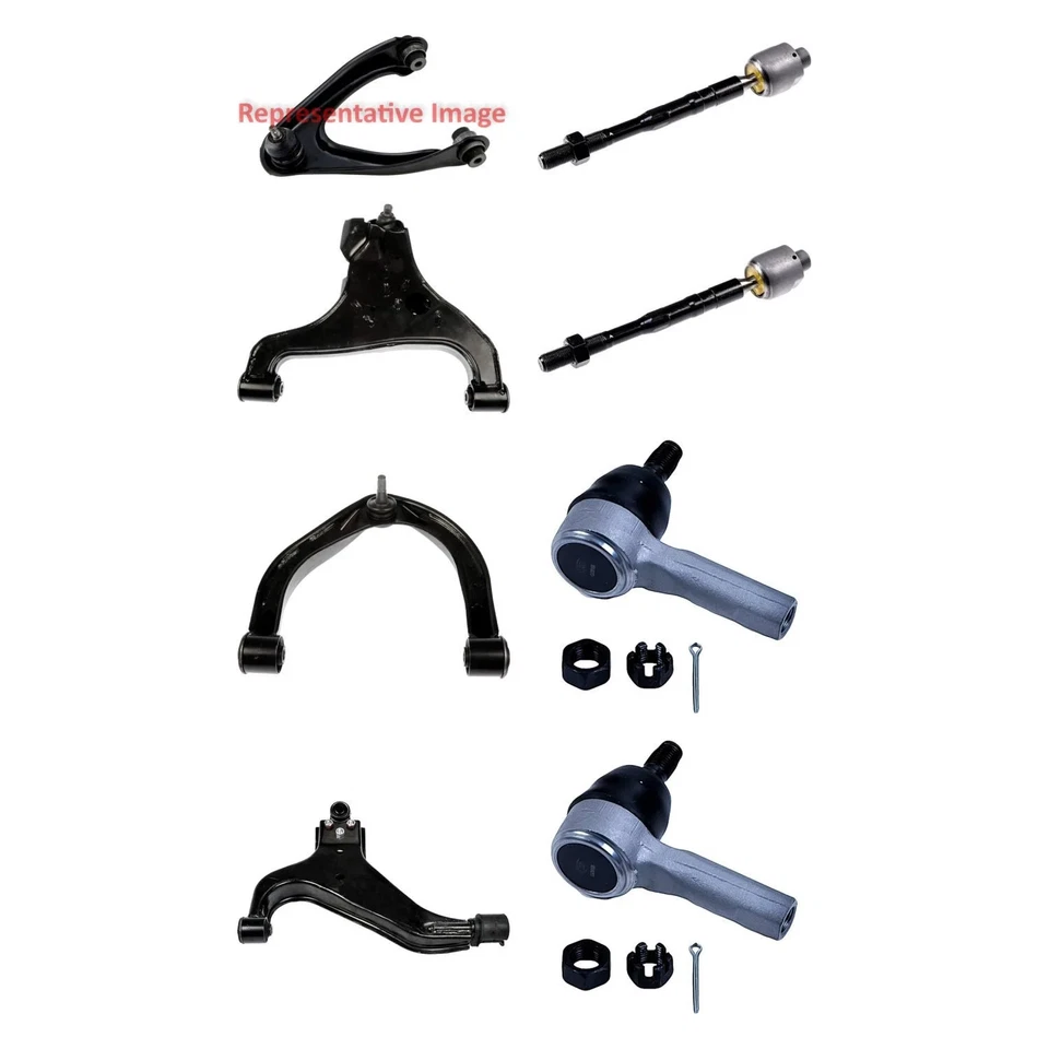 For Nissan Pathfinder Armada 04 Control Arm with Ball Joint and Tie Rod End Kit Foto 1 de 1