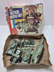 Vintage PP ACTION ARMY SET Processed Plastics Soldiers & Vehicles OVP - Bild 1 von 12