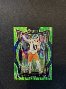 Bo Nix 2024 Select Neon Green Shock /599 RC - Picture 1 of 2