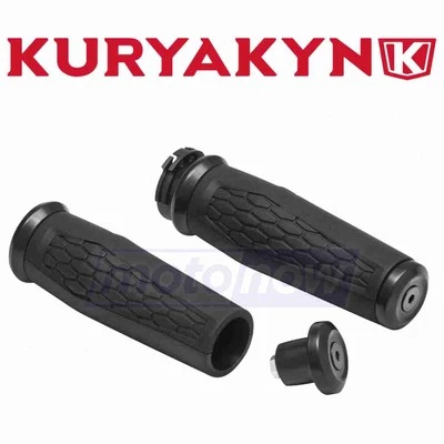 Kuryakyn Hex Grips for 2010-2015 Harley Davidson FLSTFB Fat Boy Lo - Control ba - Image 1 of 4