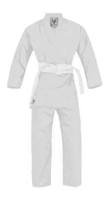 Judoanzug Weiss Ju Jutsu Teakwondo mit Reiskornwebung mit Gürtel -Weiss22 - Bild 1 von 4