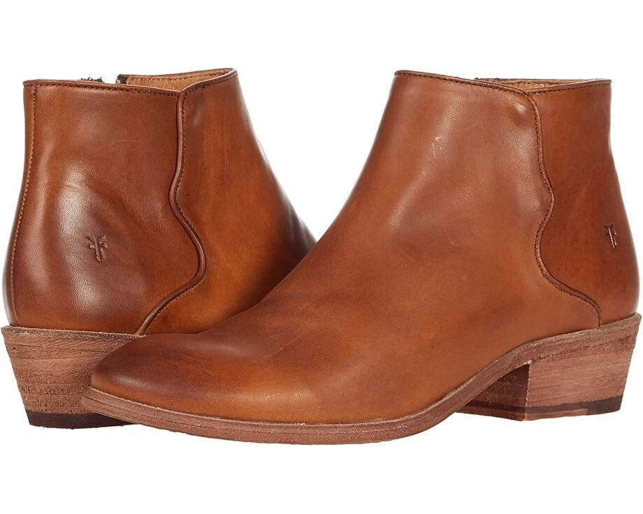 Frye Carson Piping Bootie Women's Size 8.5 Caramel Boots