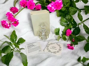 Lenox Jeweled Ice Round Perfume Bottle Clear Crystal Vanity Beauty NEW Warranty - Picture 1 of 10