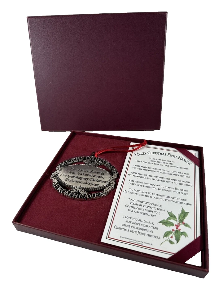 Merry Christmas From Heaven Ornament Moone01