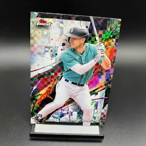 2024 Topps Finest #8 Dominic Canzone Checkerboard RC Seattle Mariners - Bild 1 von 2