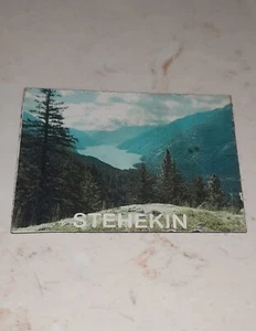 Imán de nevera vintage de recuerdo de viaje Stehekin Lake Chelan - Imagen 1 de 3