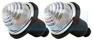 2x LAND ROVER CLASSIC MINI FRONT/REAR CLEAR INDICATOR LAMPS LIGHTS AS LUCAS L594 - Picture 1 of 2
