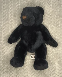 Velvete by Greek Black Bear Plush 11” Bean Bag Stuffed Animal Toy - Picture 1 of 8