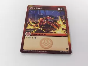 Bakugan Spin Master Fire Floor Baku Action ENG 38 TCG Trading Card Game - Picture 1 of 2