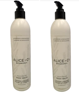 LOTE DE 2 BOTÁNICOS ALICE + CO Jabón de Manos y Cuerpo Lavanda y Eucalipto 12oz - Imagen 1 de 2