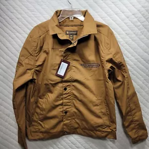 New Harriton M705 Men's Auxiliary Canvas Work Jacket Medium Duck Brown - Picture 1 of 10