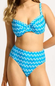 Bikini Seafolly Soundwave con aros - Talla AU-16F PRECIO DE VENTA SUGERIDO POR EL FABRICANTE $250 - Imagen 1 de 4