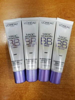 4 Pk:  L'Oreal Magic Skin Beautifier Tinted BB Cream #816 Deep SHELFWEAR (M3050) - Image 1 of 2