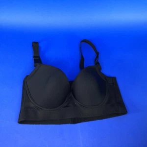 Shapedly Push up Bra 38/85 C Black Back Smoothing Wide Band Shaping Women - Picture 1 of 5