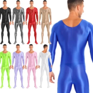 Body completo sexy uomo lucido olio completo calza bodyhose clubwear - Foto 1 di 96