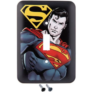 Placa Interruptor Individual Superman Decoración del Hogar Sala de Medios Hombre Cueva Habitación Infantil - Imagen 1 de 2