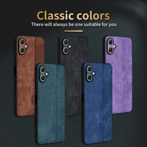 Funda de cuero retro de negocios de lujo a prueba de golpes para Samsung Galaxy A06 - Imagen 1 de 17
