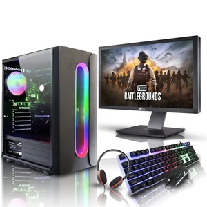 Gaming PC Bundle Intel i5 4th Gen 16GB RAM 1TB + 240GB SSD 4GB GTX 1650 Wins 10 - Picture 1 of 8