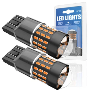 LED Front Rear Turn Signal Light Blinker Bulbs 7441 7440 7443 Amber Error Free - Picture 1 of 13