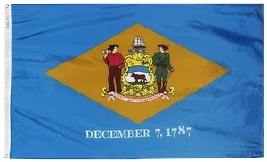 2x3 Delaware State Nylon Flag 2'x3' Banner Grommets 100D - Picture 1 of 2