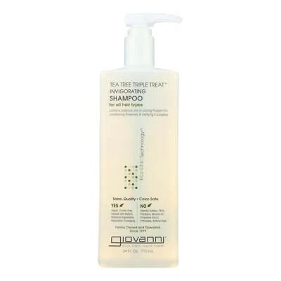 Giovanni Hair Care Products - Shampoo Tea Tree Invigorating - 24 FZ - Image 1 of 2