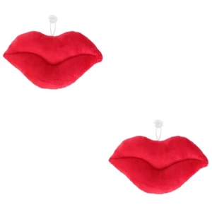 2 Count Big Lips Pillow Home Accessories Travel Decorative Pillows for Sofa - Picture 1 of 7