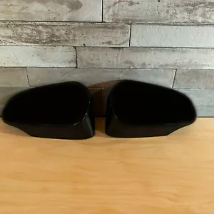 Par de tapas de espejo retrovisor izquierdo derecho para Toyota Corolla E180 2014-2019 negras - Imagen 1 de 5