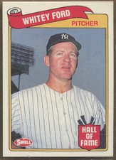 1989 Swell Baseball Greats #50 Whitey Ford New York Yankees Hall-of-Fame