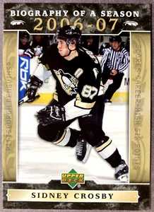 Biografía de una temporada 2006-07 Upper Deck #BOS9 Sidney Crosby Pittsburgh Penguins - Imagen 1 de 1